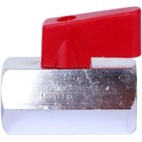 Кран шаровой Stout внутренняя/внутренняя резьба 1/2", бабочка, (мини)