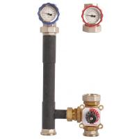 Насосная группа с 3-х ходовым приводным смесителем Rommer - Ду25 (без насоса)