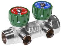 Коллектор для водоснабжения FAR FK 1" х 1/2" - 2 отвода (FK 3821 112TP)