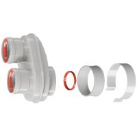 Адаптер-переход коаксиальный 60/100 х 80/80 Rommer