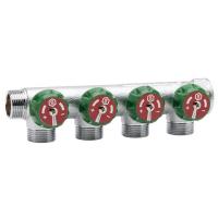 Коллектор для водоснабжения Stout 1" х 1/2" - 4 отвода