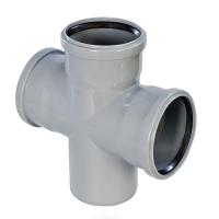 Крестовина одноплоскостная с плавным радиальным подключением для внутренней канализации Ostendorf HT