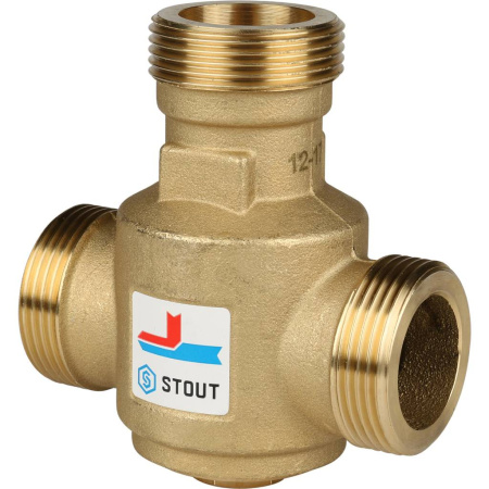 Термостатический смесительный клапан Stout G 1 1/4" НР (60°С, Kvs 9 м3/ч)